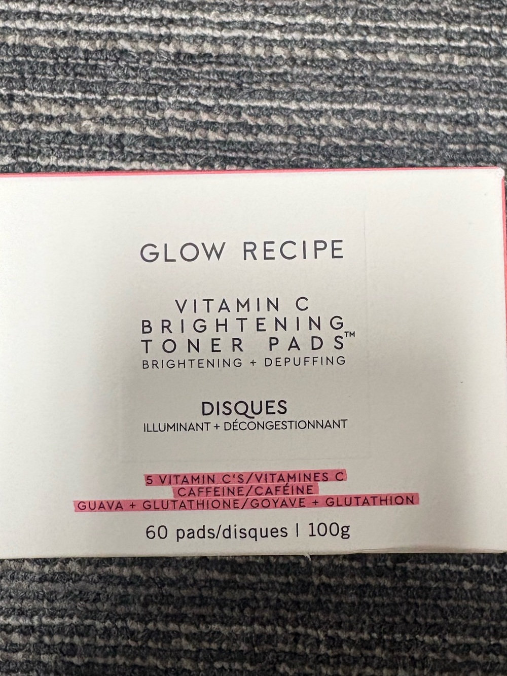 Glow Recipe Vitamin C Brightening Toner Pads - White/Pink